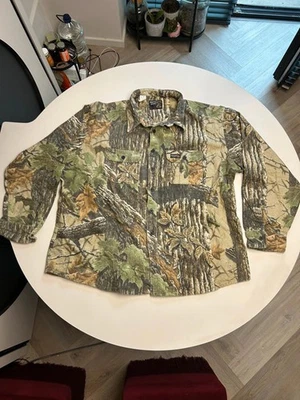 RealTree Camo Thick Fleece Cotton Utility Pocket Overshirt Hunting Hiking - Image 1 of 4