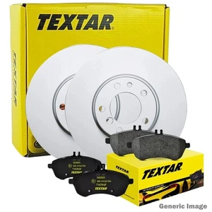 TEXTAR Front Brake Discs & Brake Pads Set Fits Ford C-Max Focus Grand C-Max - Picture 1 of 7