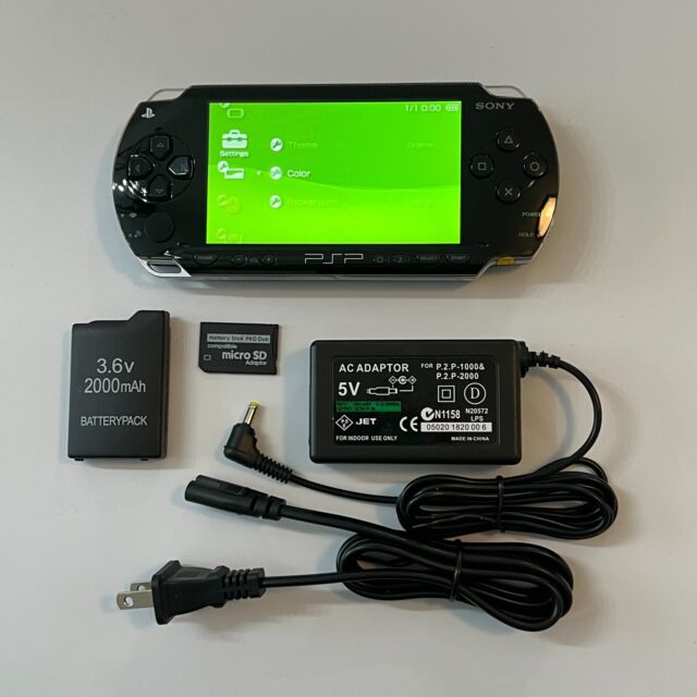 Restored PlayStation Portable PSP 3000 Core Pack System Piano Black  (Refurbished)