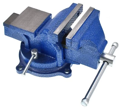 TOOLTECH Schraubstock 100 mm Drehbar 360° Mit Amboss für Werkbank Werkbankschraubstock