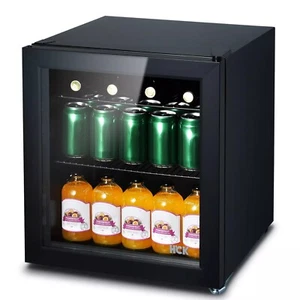 Getränkekühlschrank 42L,Mini-Kühlschrank mit Glastür,Bierkühlschrank,0-15°C DE - Bild 1 von 9