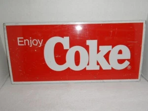 "Enjoy Coke" Coca Cola Metal Advertisement "Sign" Off Vending Collectible - Picture 1 of 8