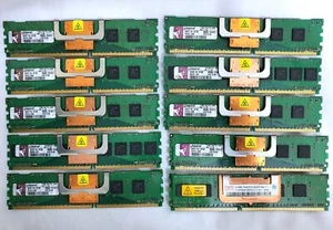 10x 512MB PC2-4200F Server Memory Module Kingston UW727 FB-DIMM - Picture 1 of 4