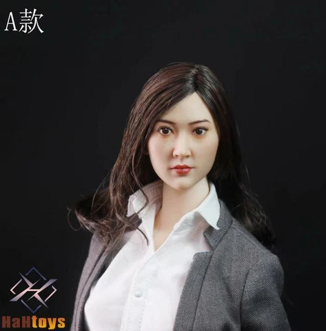 1:6 HaHtoys H002A Beauty Asia Girl Star Head Sculpt Fit 12'' Phicen TBL JO Body Cover