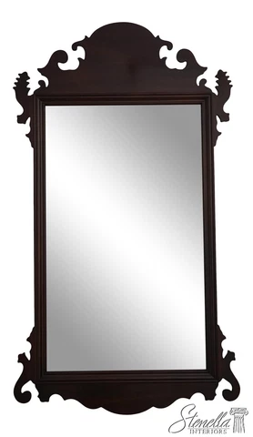 60194EC: STICKLEY Chippendale Mahogany Beveled Glass Mirror Cover