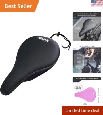 Capa de assento de bicicleta gel 10,5”x7” - máximo conforto para ciclistas homens e mulheres - Imagem 1 de 4