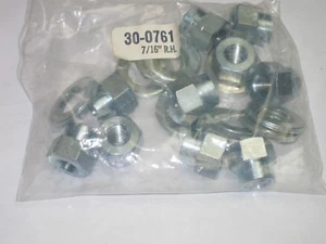 Set of 10 Lug Nuts Open End 7/16 R.H. 13/16 Hex 1. - Picture 1 of 3