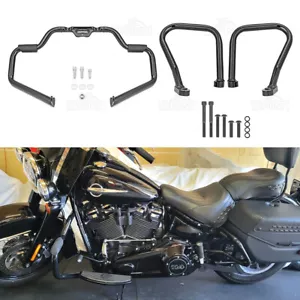 Front + Rear Engine Guard Crash Bar For 18-UP Harley Heritage Classic FLHC flhcs - Bild 1 von 10