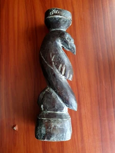 Antique wood carving Bird 18th- 19th century Hand carved collectible PIECE - Picture 1 of 9