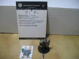 =Dungeons and Dragons D&D GIANTS OF LEGEND Hobgoblin Sargento 32/72 con tarjeta = - Imagen 1 de 1