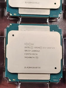 Intel Xeon E5-2697 V3 (SR1XF) 2.60GHz 14-Core LGA2011-3 CPU Processor - Picture 1 of 3
