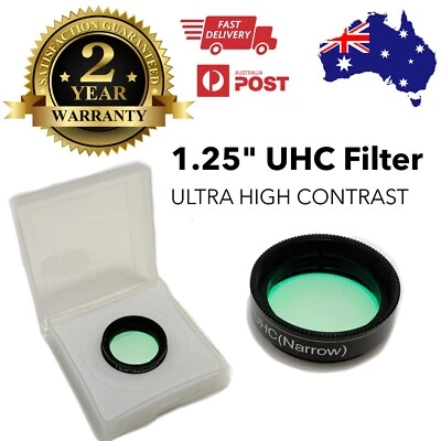1.25" UHC Filter for telescope eyepiece -Cuts light pollution deep sky astronomy - Image 1 of 4