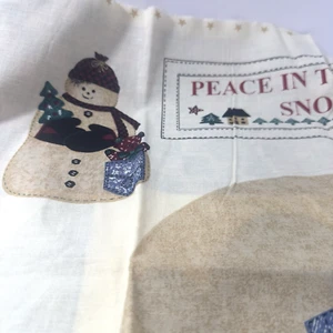 Peace In The Country Snowman Project Homespun Spring Industries Christmas - Picture 1 of 7