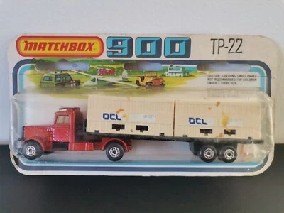 MATCHBOX 900 TP-22 	 Long Haul Double Container Truck - Immagine 1 di 4