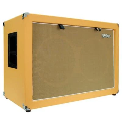Gabinete de guitarra vacío contemporáneo de 2x12" - Tolex naranja/parrilla de tela de trigo Foto 1 de 4