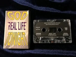 Real Life ~ God Tonight/Lifetime Single '90 CURB Promo Cassette 4JM-76818~ Synth - Picture 1 of 2