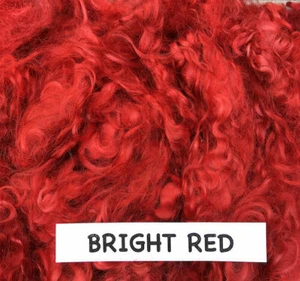 Hand Dyed MOHAIR Adult Locks ASSORTED COLORS Spin Yarn, add to Felt Craft oz. - Picture 1 of 37