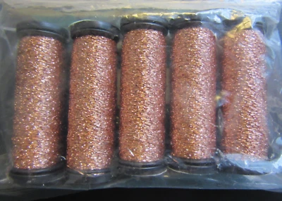 5 Kreinik Metallics Blending Filament #021 COPPER Thread 100M each lot - Image 1 of 4