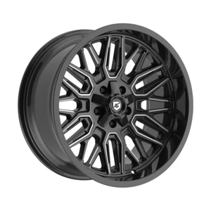 GEAR OFFROAD 775BM Surge 22X10 8X165.1 Offset -19 Gloss Black Milled (Qty of 4) - Picture 1 of 2