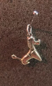 Anhänger Bettelarmband 333 Gold Hund Pudel Charm Glücksbringer (230) - Bild 1 von 3