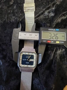 Oris Rare Blue Faced Square Dialed Gents Watch - Picture 1 of 9