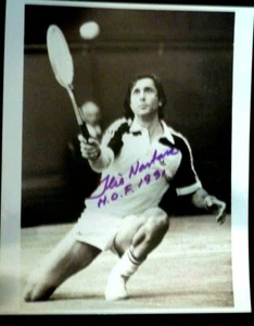 ILIE NASTASE HAND SIGNED 8X10 PHOTO WITH COA - Picture 1 of 2