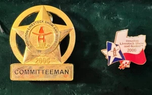 Houston Livestock Show und Rodeo 2006 Committeeman Abzeichen Pin Set - Bild 1 von 3