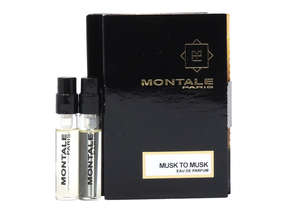 MONTALE PARIS MUSK TO MUSK EDP 2.0ml .06fl oz x 2 COLOGNE PERFUME SPRAY SAMPLES - Image 1 of 1