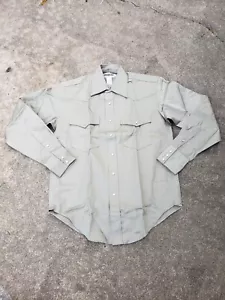 Drysdales Western Wear Work Shirt Long Sleeve Pearl Snap Shirt Men's Size Small - Picture 1 of 7