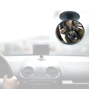 T-Rex Baby Car Mirror for Baby Car Seat View (3" Round) - Picture 1 of 2