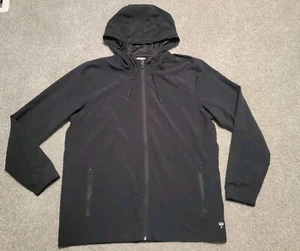 Mens Voyager Stretch Water Resistant Lightweight Jacket Zip Pockets Medium Black - Picture 1 of 4