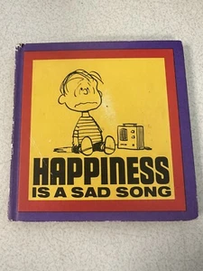 Peanuts Charlie Brown 1967 Book - Happiness is a Sad Song - Charles Schulz - Picture 1 of 8