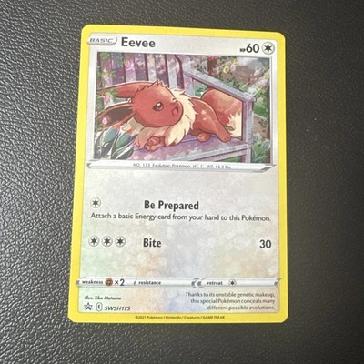 Eevee SWSH175 SWSH: Sword & Shield Promo Card Pokemon Holo - NM - Image 1 of 4