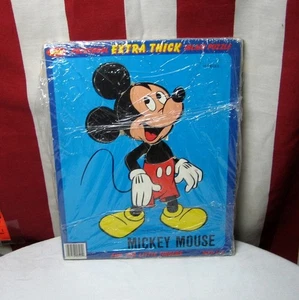 MICKEY MOUSE vtg preschool Jaymar wooden puzzle Disney extra-thick 1980s - Picture 1 of 3