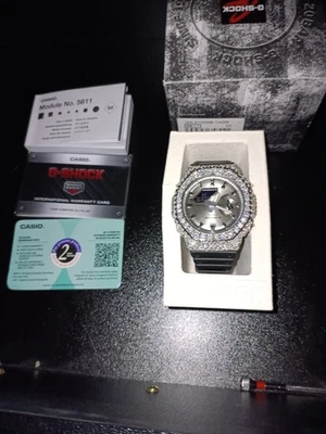 G Shock GA2100 Custom Watch Lab Diamond Fully Iced - Image 1 of 3