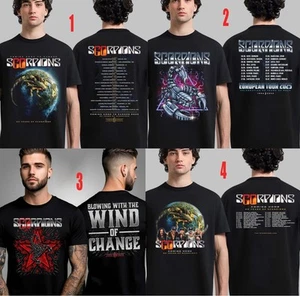 Custom Scorpions Coming Home 60 Years Of Scorpions 2025 Schedule Tour Shirt - Picture 1 of 3