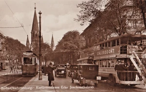 FBH Vintage Postcard, Joachimsthaler Straße, Berlin mit Straßenbahnwagen - Picture 1 of 1