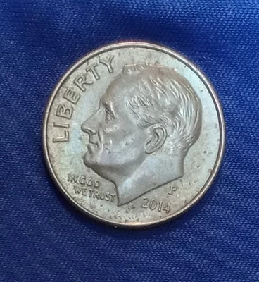 Gold Sea green 2014-P ROOSEVELT DIME ERROR,DDO,DDR WOW ,HE'S CRYING & DROOLING!! - Image 1 of 4