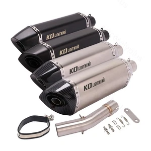 For BMW R1200GS/Adventure 2004-2009 Motorcycle Exhaust Mid Pipe Mufflers System - Picture 1 of 15
