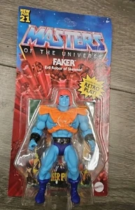 Masters of the Universe Origins FAKER Action Figure MOTU Mattel CARD NOT PERFECT - Picture 1 of 2
