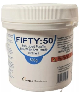 FIFTY:50 OINTMENT 500g EMOLLIENT MOISTURISER SKIN CARE CREAM, BRANDS MAY VARY. - Picture 1 of 1