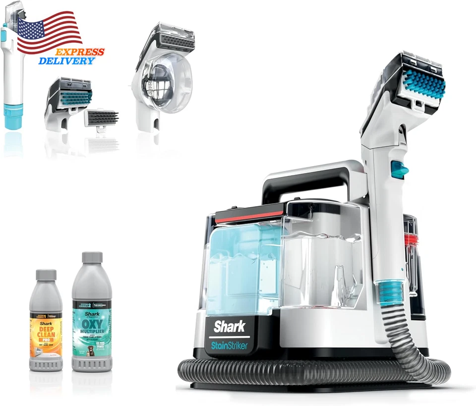 Shark Stainstriker Portable Carpet Upholstery & Area Rug Cleaner with Pet Mess