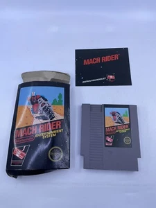 Mach Rider Nintendo NES Box Hangtab 5 Screw Rare Authentic & Tested ( Box Damage - Picture 1 of 16