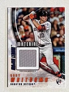2025 Topps Series 1 Relic Shay Whitcomb RC Houston Astros ML Material - Picture 1 of 1