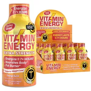 (12 Pack) Vitamin Energy® Immune+ Orange Energy Shots, Clinically Proven - Picture 1 of 4
