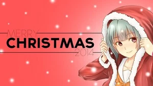 Anime christmas girls kantai collection yuubari holiday Playmat Game Mat Desk - Picture 1 of 1