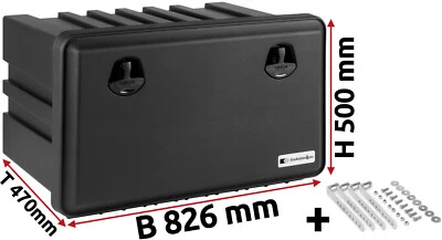 LKW Staukasten Staubox Kunststoff Daken B826xH500xT470 mm Just 800 mit Halterung - Bild 1 von 4