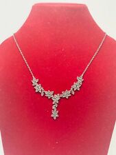 Full Hallmarked Marcasite Art Nouveau Links Belcher Necklace 925 Silver #14117