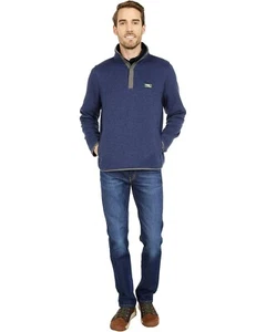 L.L.Bean Men's Sweater Fleece Pullover in Bright Navy, Size Medium - New w Tags - Picture 1 of 6