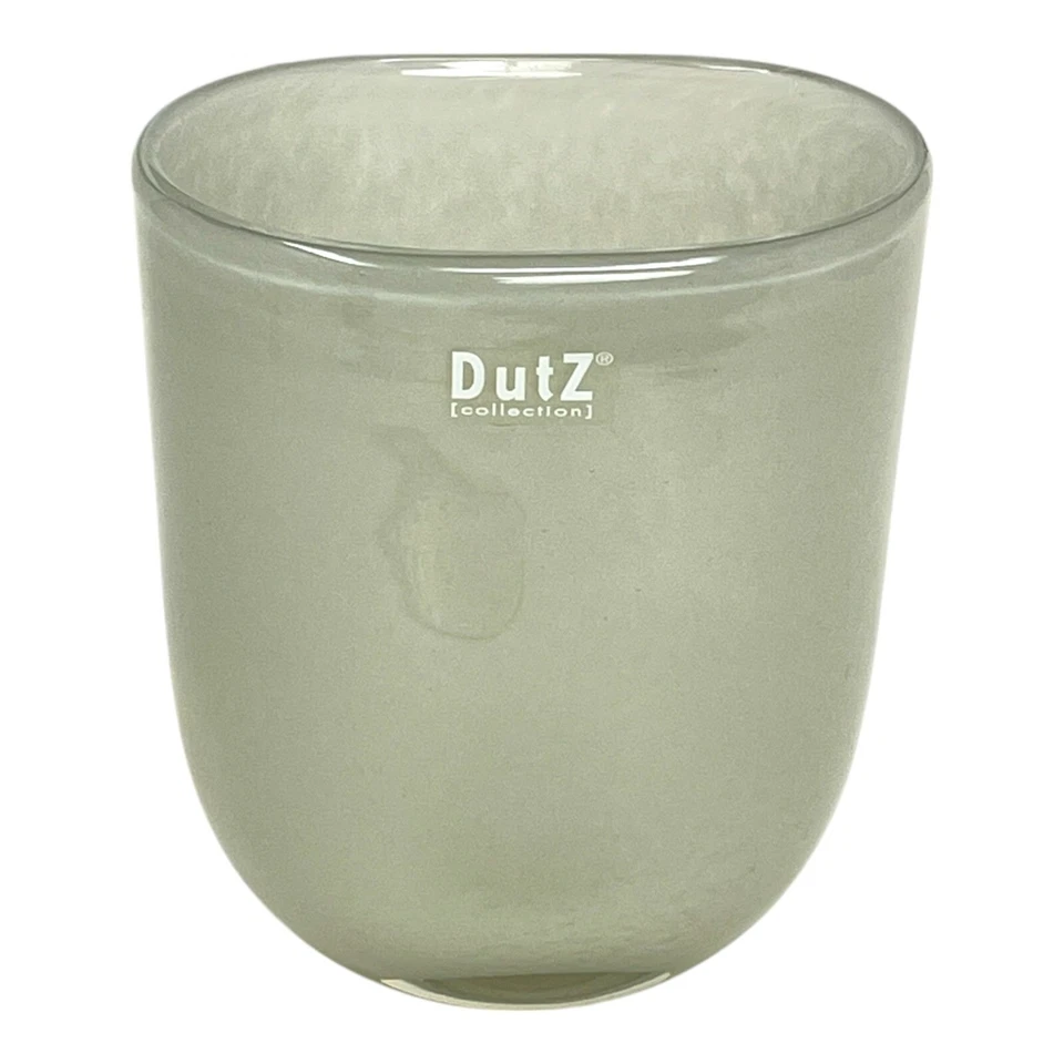 DutZ Collection Topf hellgrau oval Vase Glas modern minimalistisch modern - Bild 1 von 4